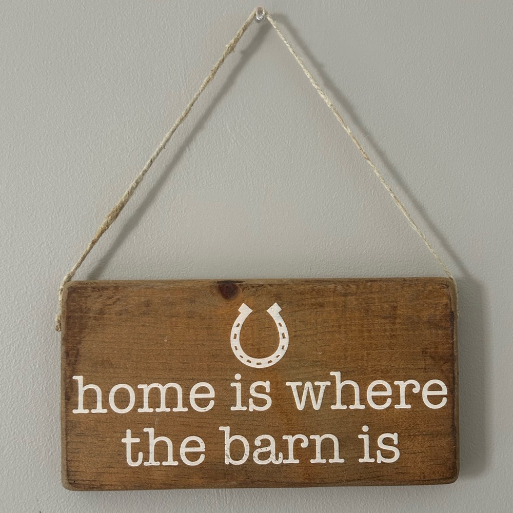 Rustic Marlin Mini Plank “Home is where the barn is”